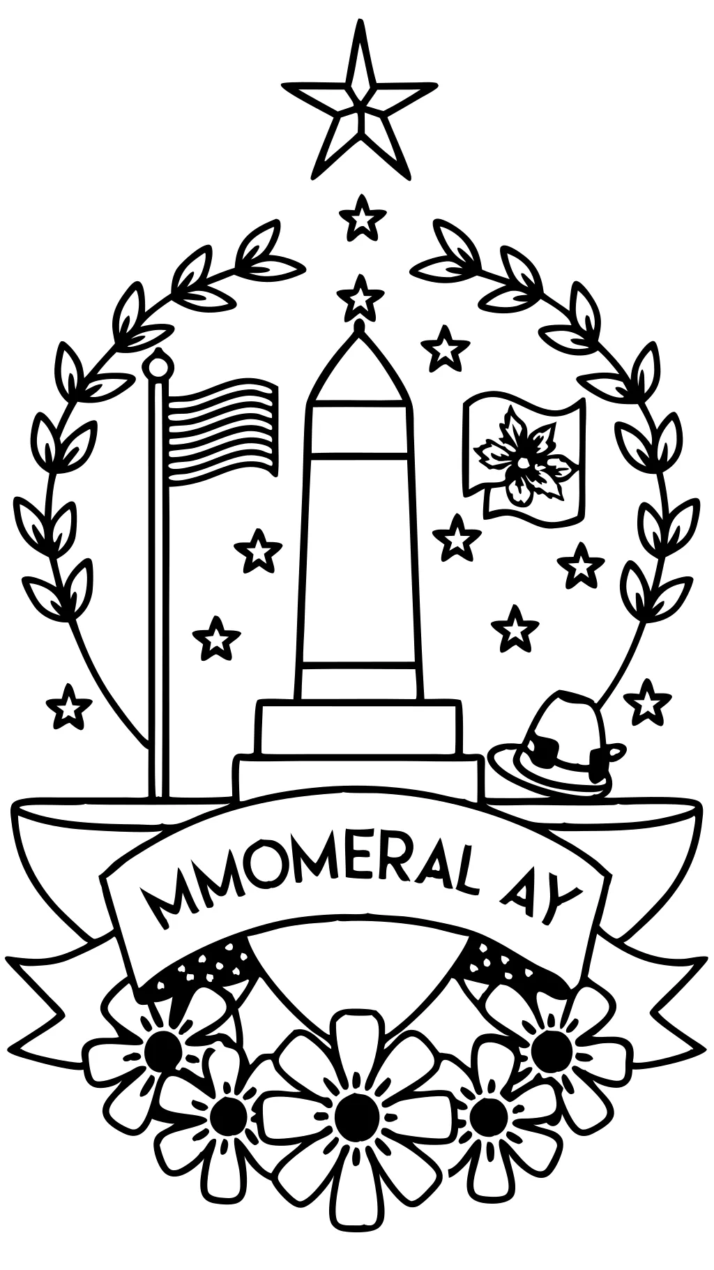 memorial day coloring page